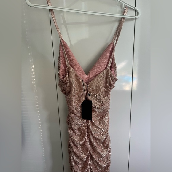 REVOLVE NBD MINI ROSE GOLD DRESS - Picture 5 of 6